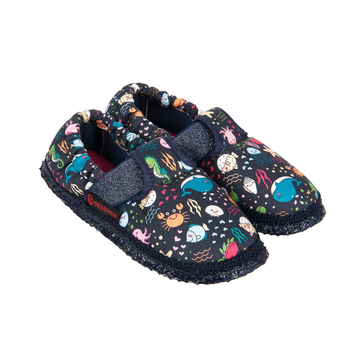 GIESSWEIN | filles pantoufles coton mod�le Alzenau motif monde marin