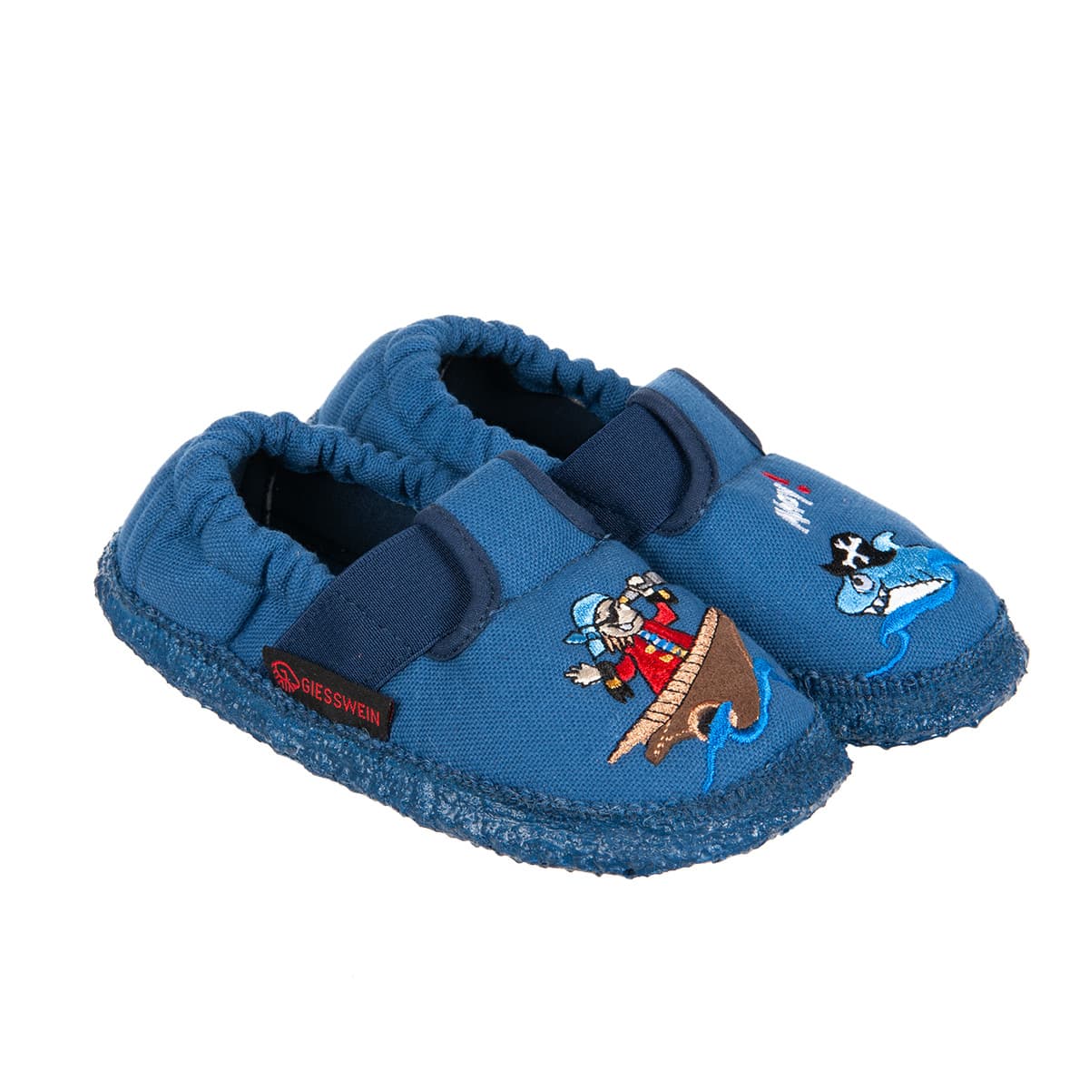 GIESSWEIN | pantoufles gar�on mod�le Aindling motif pirate en coton