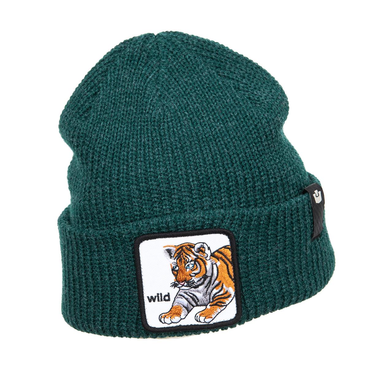 GOORIN KIDS | Motif : Tigre Bonnet de laine pour enfants Bonnet de laine avec revers