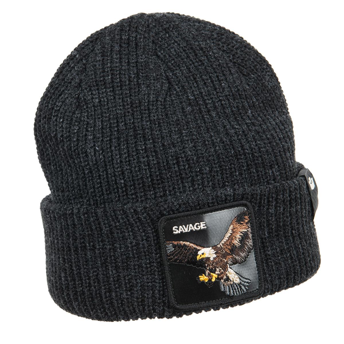 GOORIN | Motif : SAVAGE Bonnet tricot� avec revers