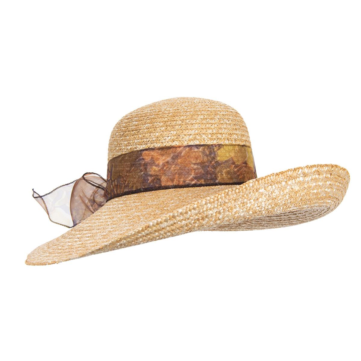 HUTTER | Chapeau de paille � bord large pour femme