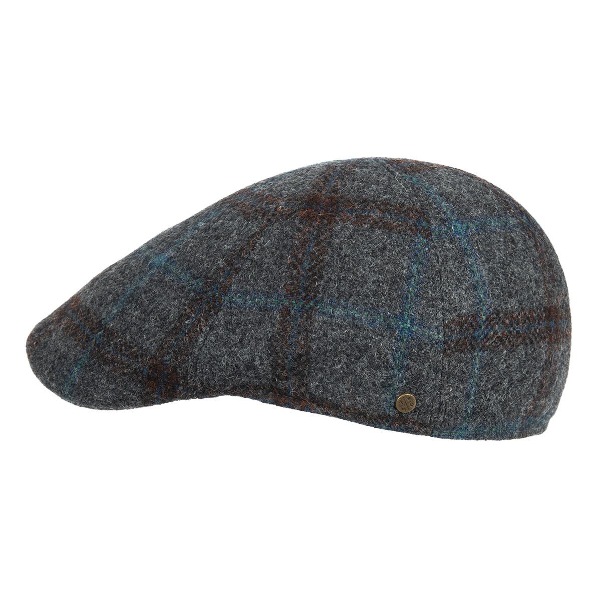 HUTTER | casquette plate en laine vierge pour homme, 6 pi�ces