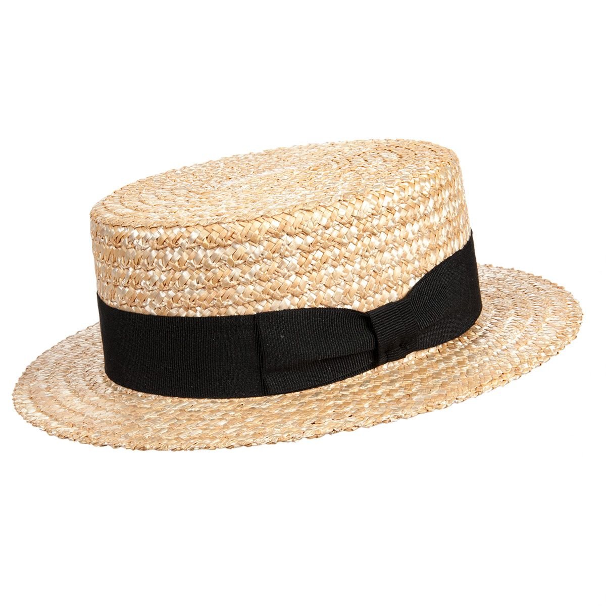 HUTTER | chapeau de paille avec ruban noir