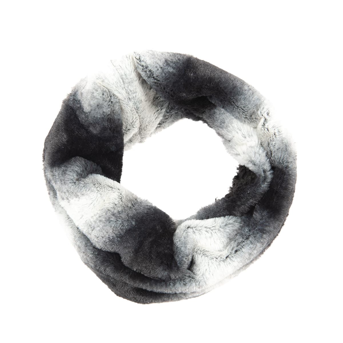 JAIL JAM | Echarpe loop en �co fourrure tiss�e 26x35cm