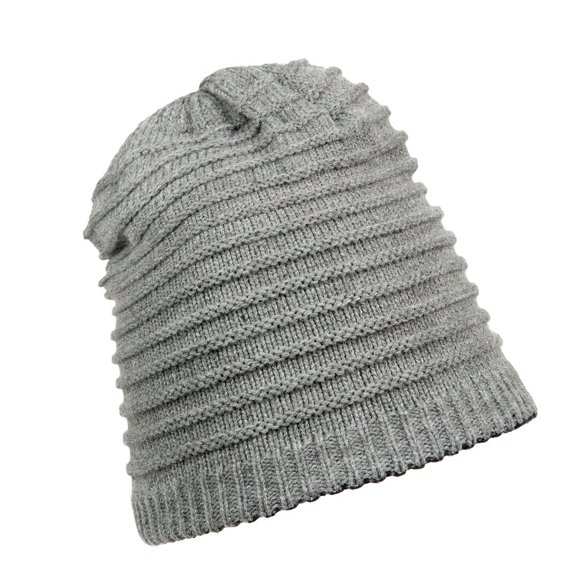 KIDS | Bonnet tricot� en optique rang�es r�versible