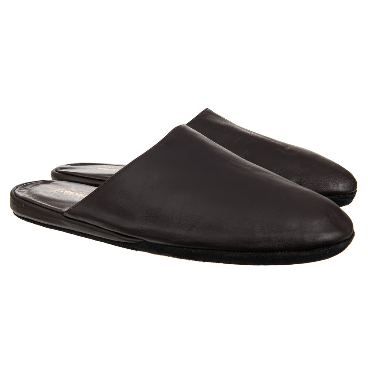 L�ONARD | Babouches de voyage en cuir v�ritable avec �tui pratique