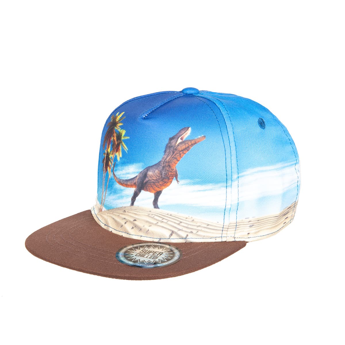 MAXIME | Motif casquette de baseball gar�on: dinosaures sur la plage