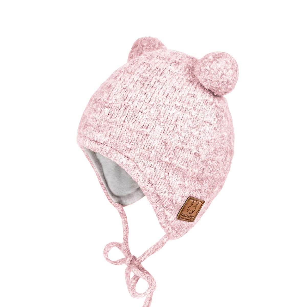 MAXIMO | Bonnet b�b� � nouer avec 2 pompons
