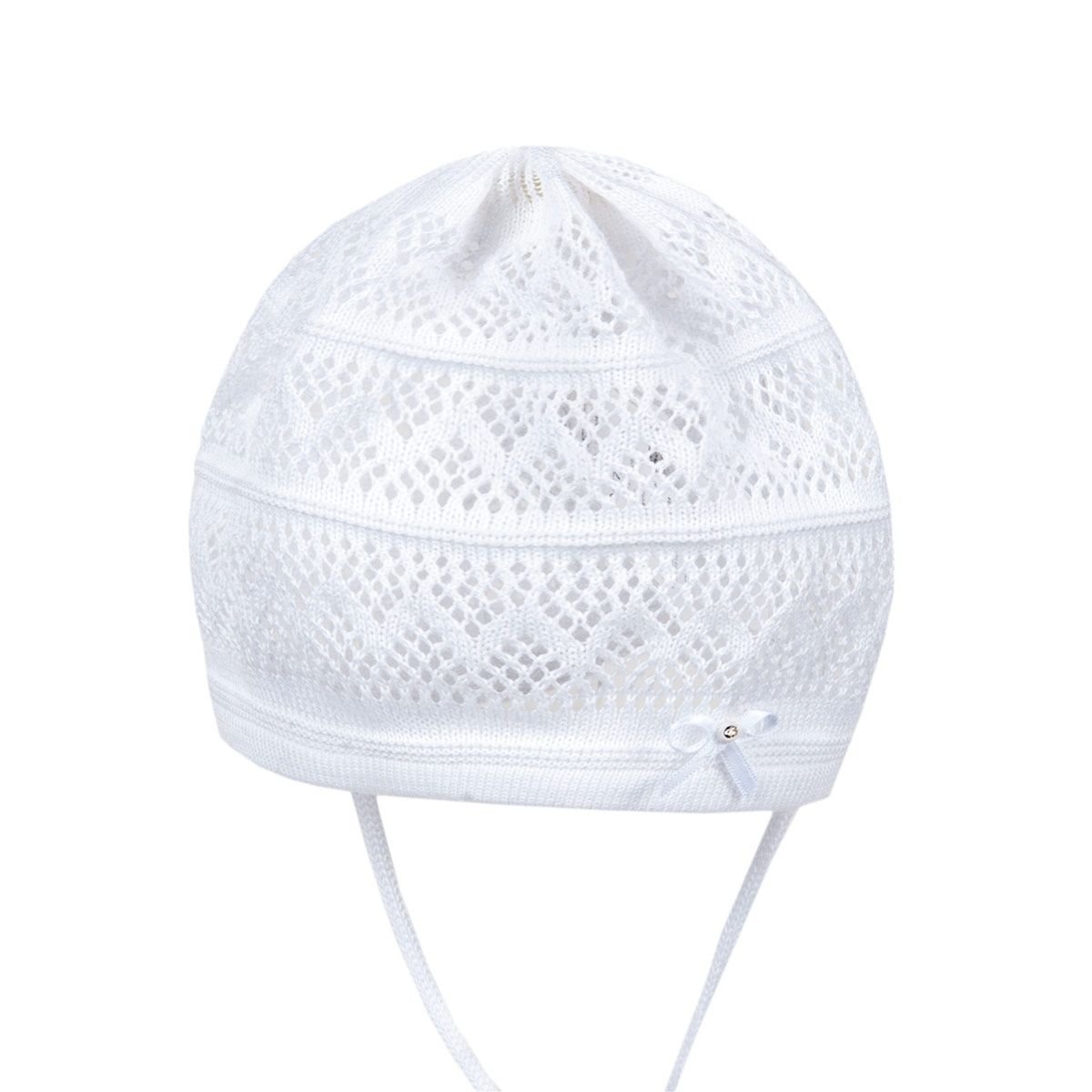 MAXIMO | Bonnet pour b�b� au crochet avec ruban � nouer
