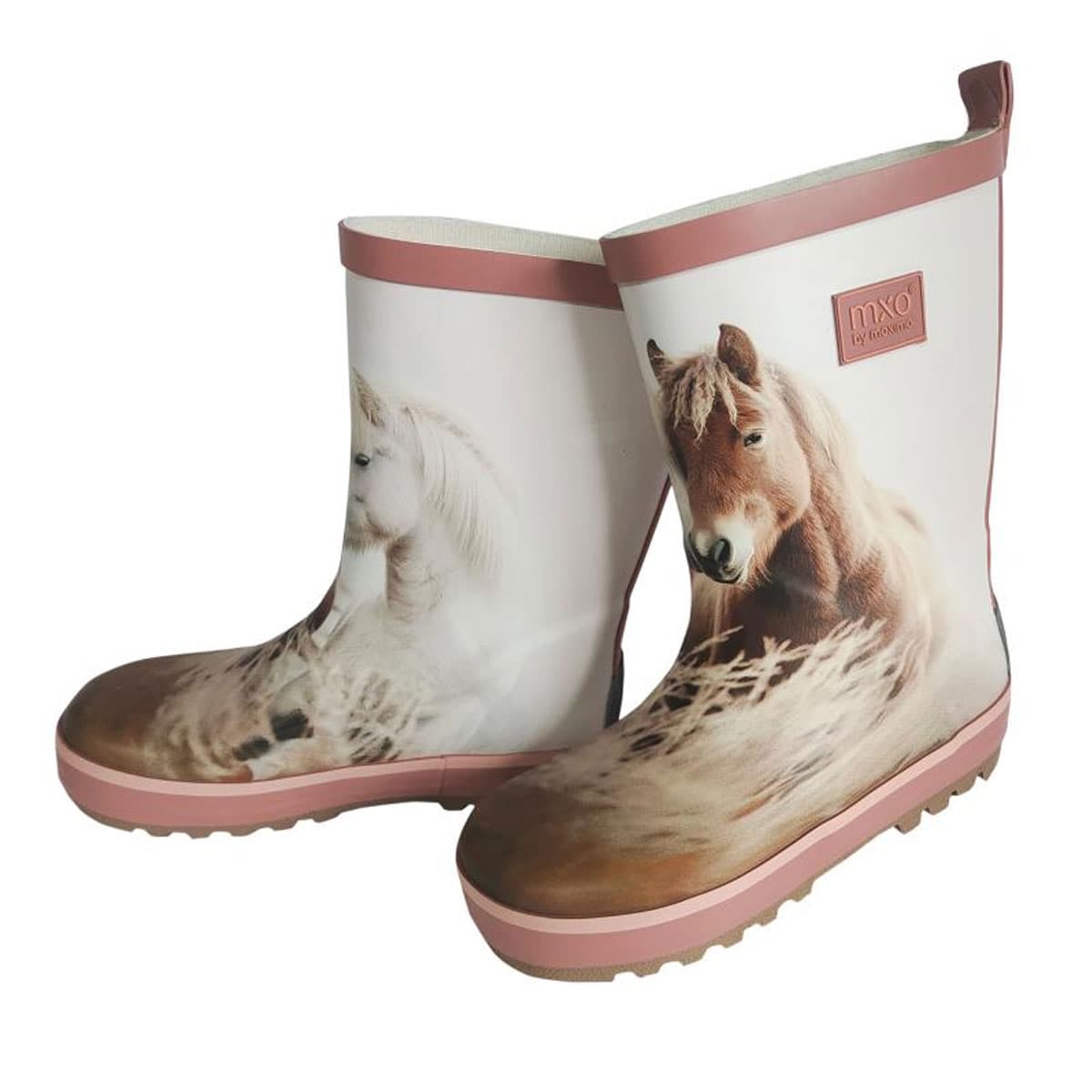 MAXIMO | Bottes en caoutchouc avec motif cheval et doublure en jersey pour filles