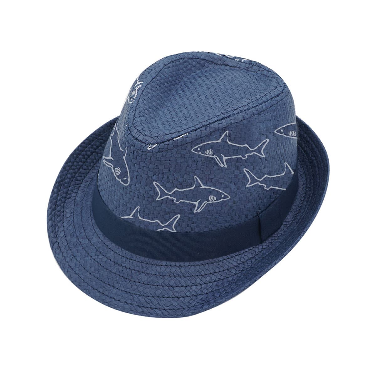 MAXIMO | Chapeau d'�t� pour gar�on Trilby avec dessin de requin