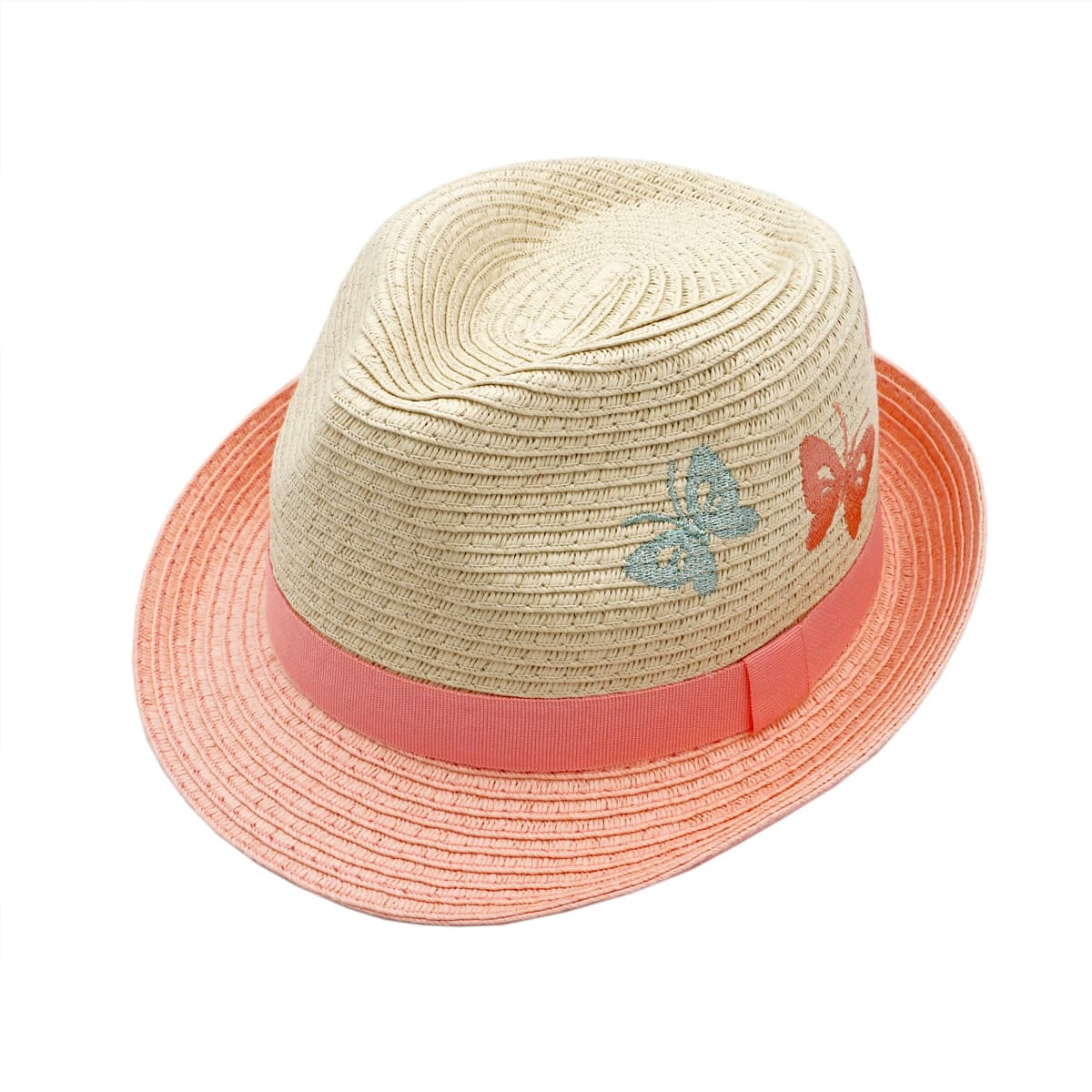 MAXIMO | Kids Girl Chapeau Trilby Broderie Papillon