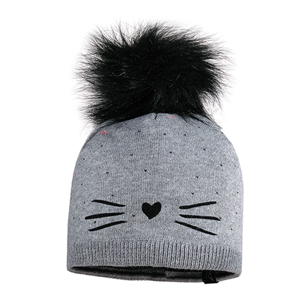 MAXIMO | MINI GIRL Bonnet avec pompon et motif flocon Moustache