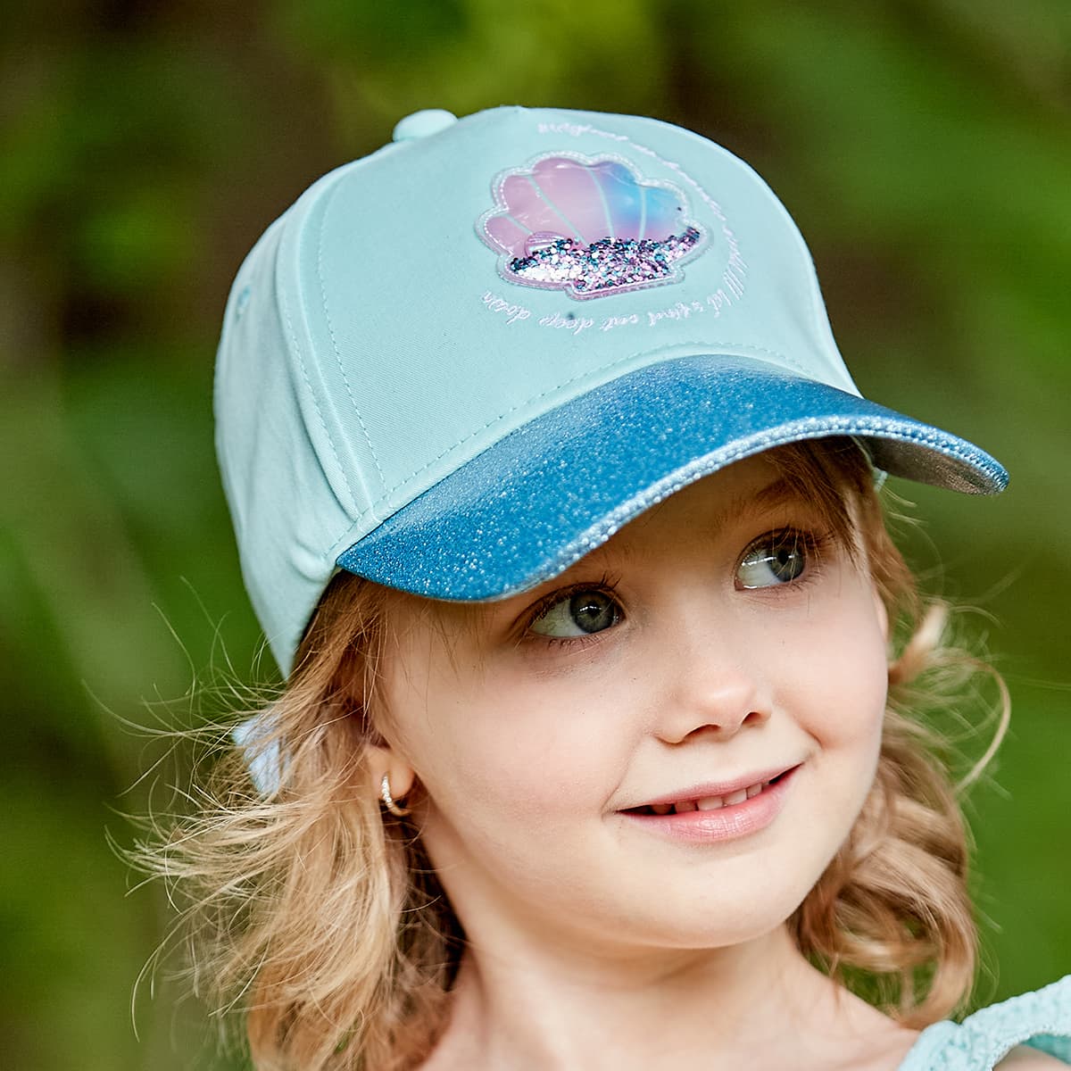 MAXIMO | Mini Girl Cap Shell avec visi�re scintillante pour filles