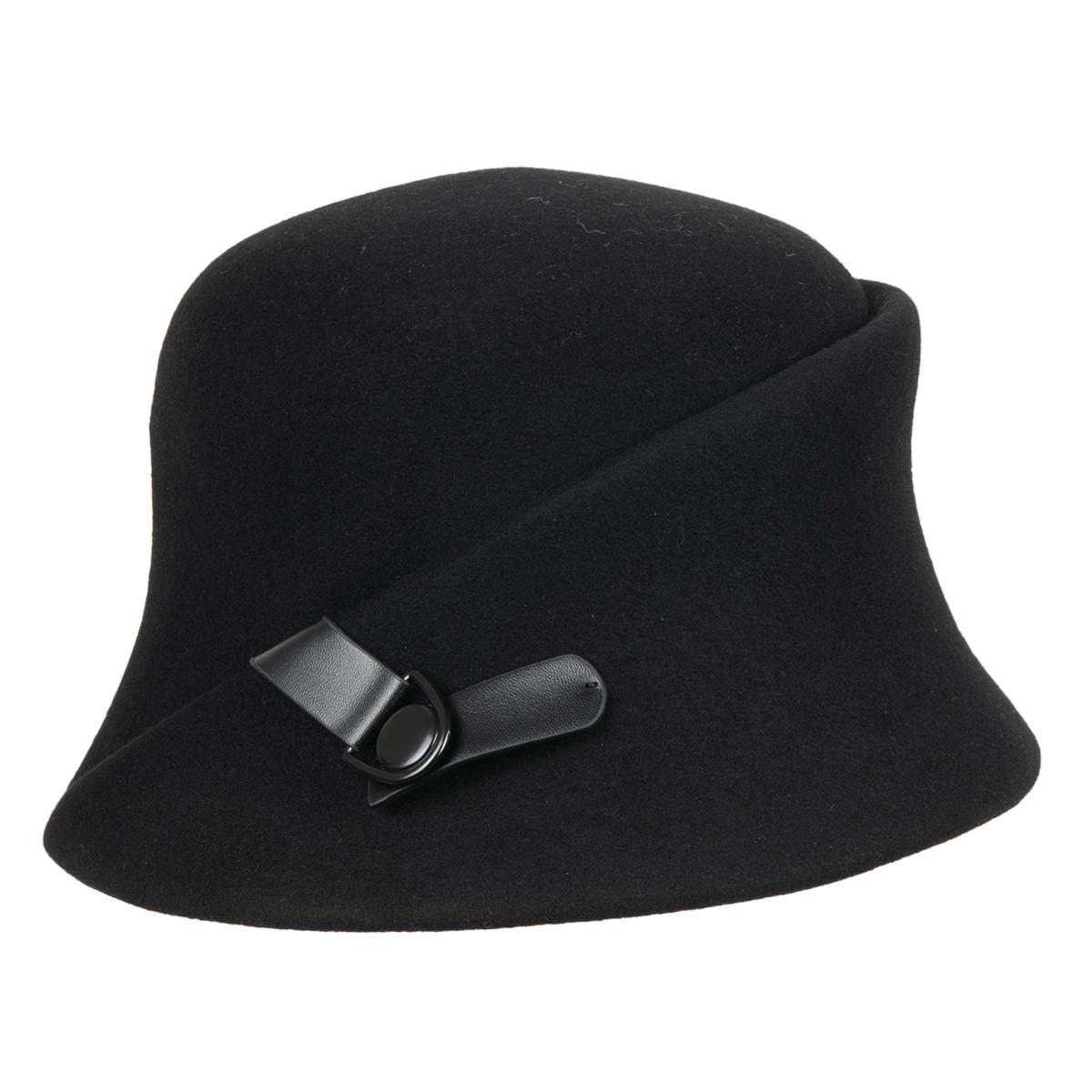 MAYSER | Chapeau asym�trique pour femmes en laine fine