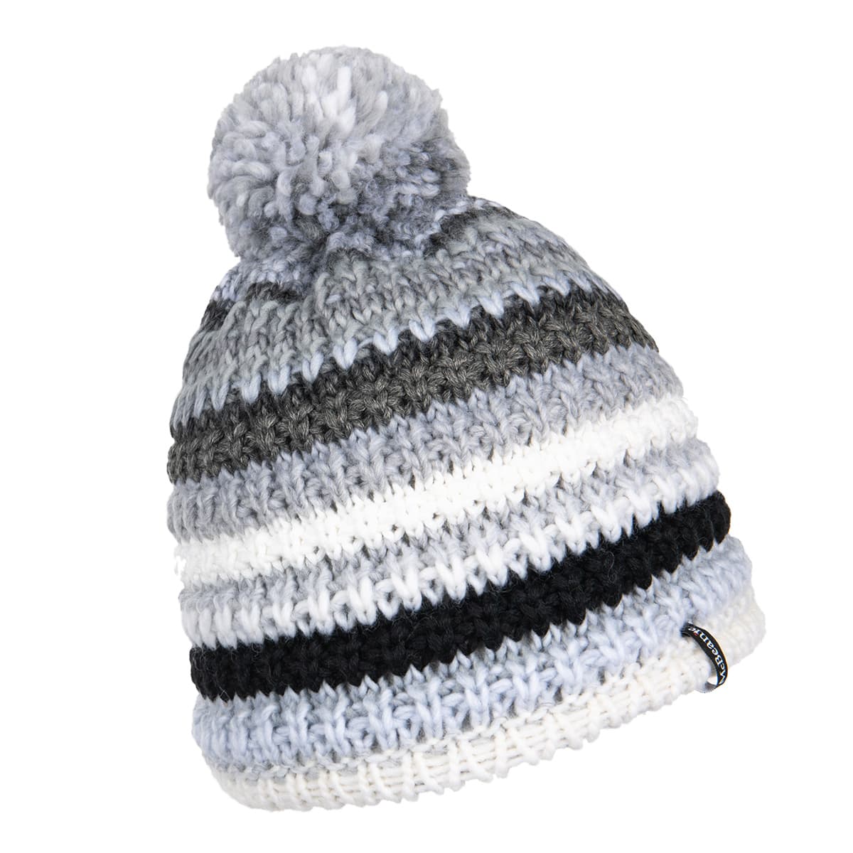 McBEANIE | Bonnet tricot� color� avec rayures et pompon