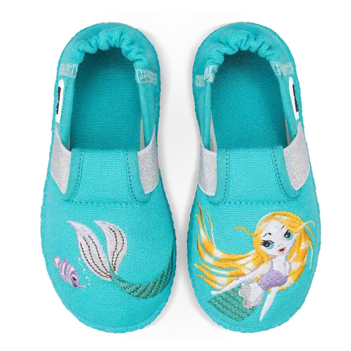 NANGA | Chaussons pour filles � La Petite Sir�ne � en coton