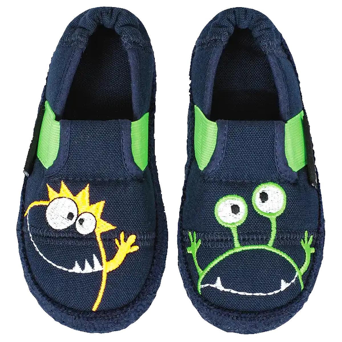 NANGA | Pantoufles mi-hautes pour enfants avec motif Moonstar Coton