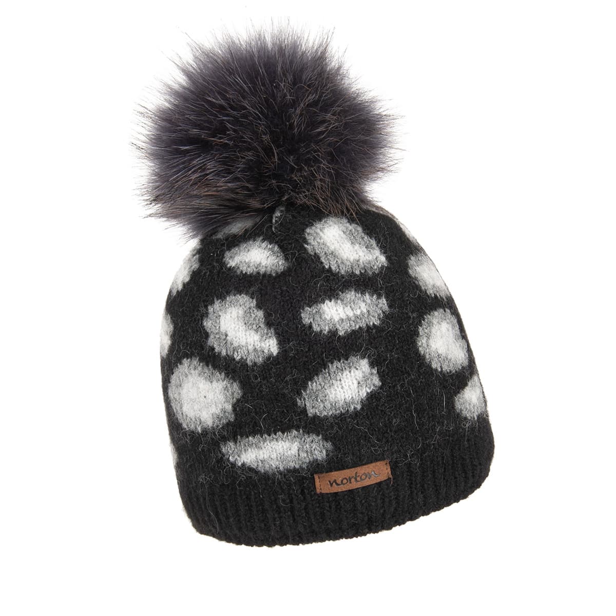 NORTON | Bonnet tricot� femme avec pompon