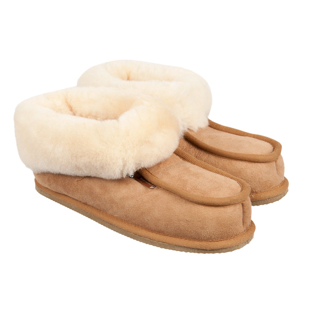 Pantoufle haute en peau d'agneau avec semelle robuste antid�rapante Lena Shepherd