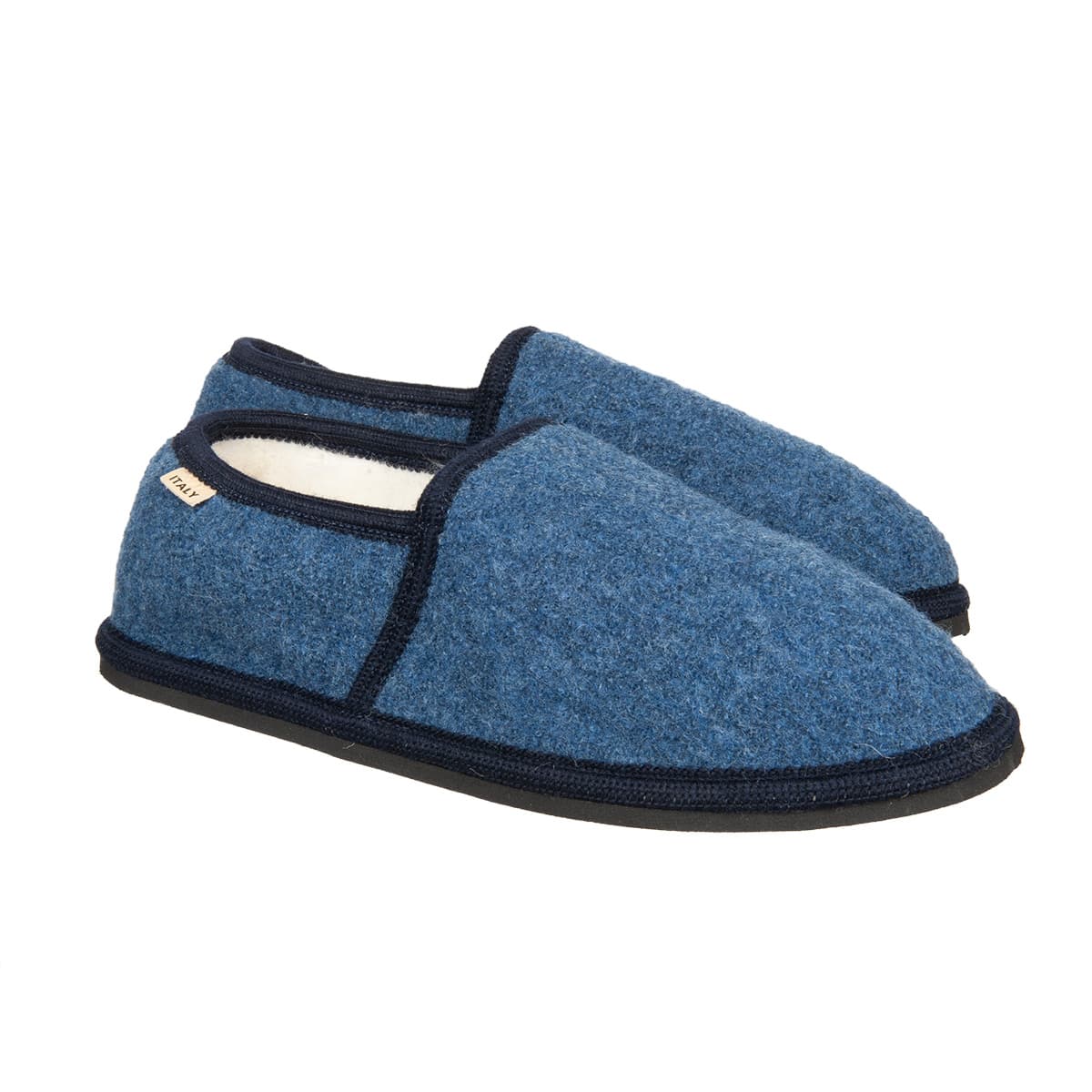 Premium | Chaussons 100 % laine avec semelle ferme