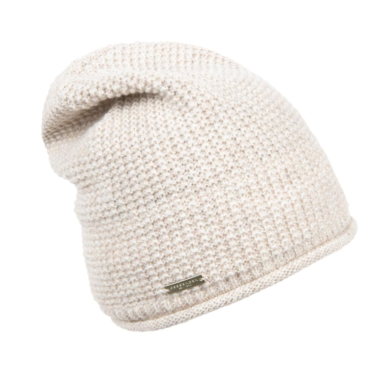 SEEBERGER | Bonnet femme Headsock avec design en tricot fin