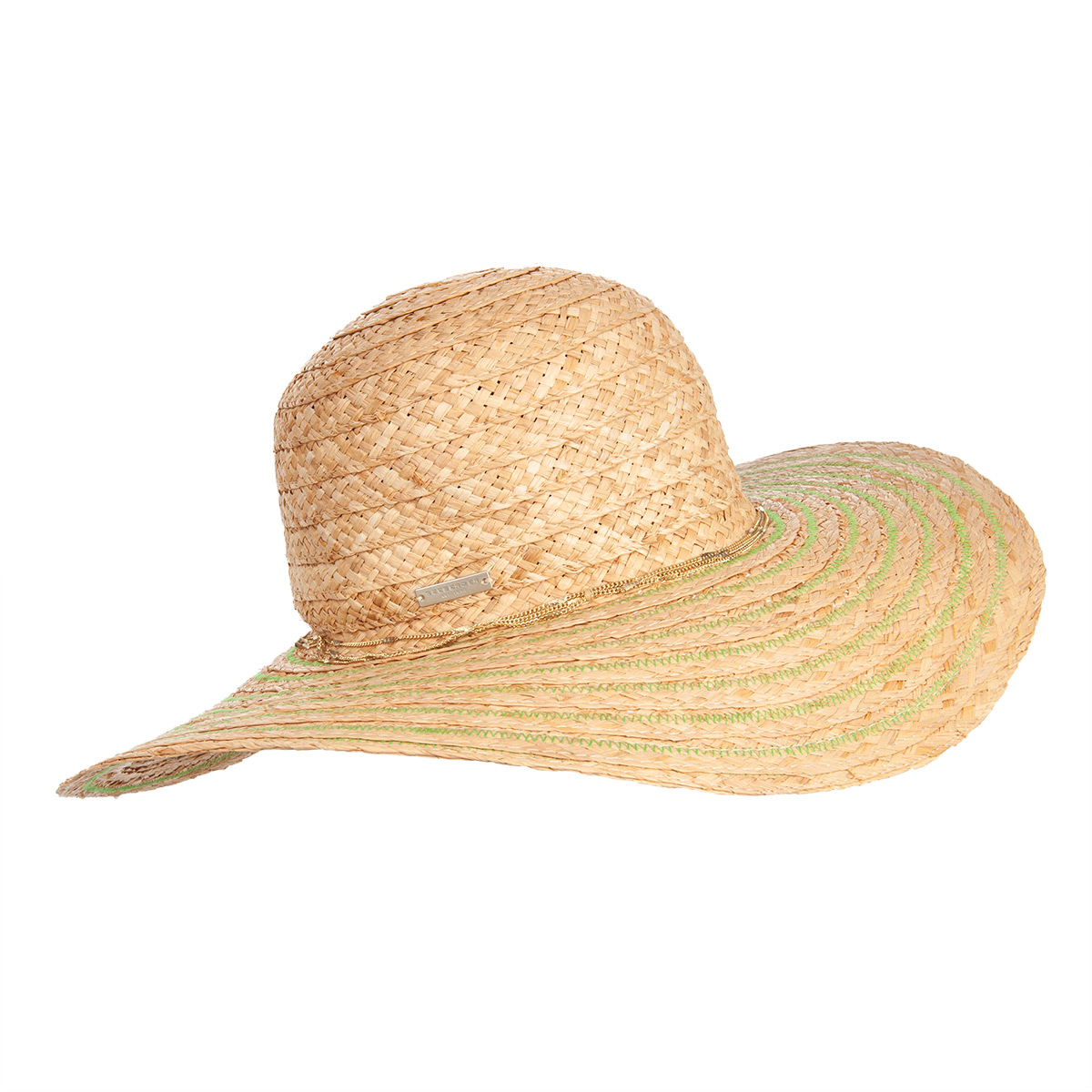 SEEBERGER | Chapeau de paille en raphia pour femmes avec bord large