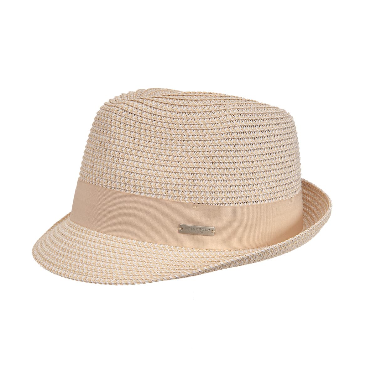 SEEBERGER | Chapeau de paille trilby pour femme avec ruban gros-grain