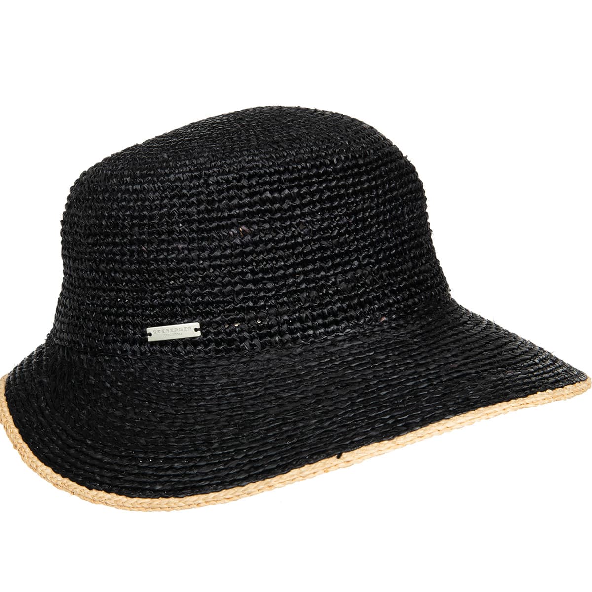 SEEBERGER | Charmant chapeau de paille crochet� pour femmes, d�formable