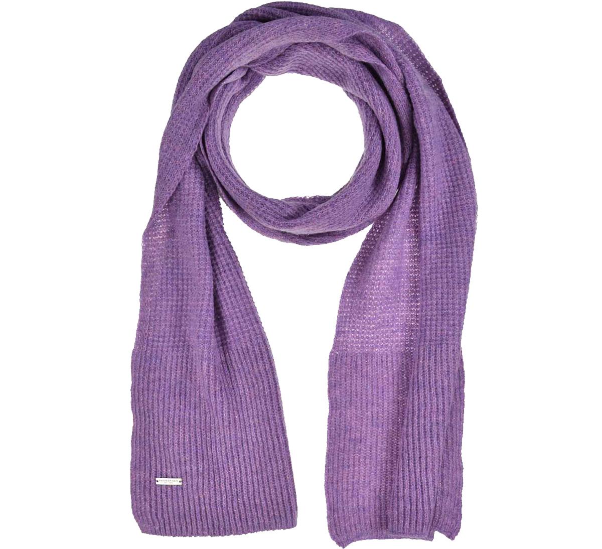 SEEBERGER | Echarpe tricot�e pour femmes 180x30 cm avec effet brillant fin