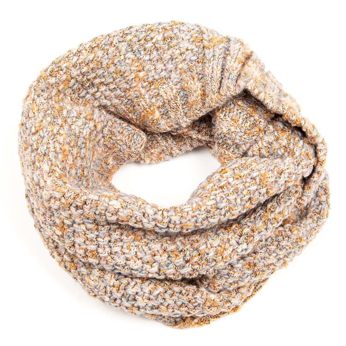 SEEBERGER | Foulard � boucle en structure b�ton de mohair brillant