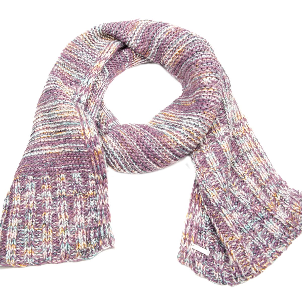 SEEBERGER | �charpe tricot�e multicolore structure