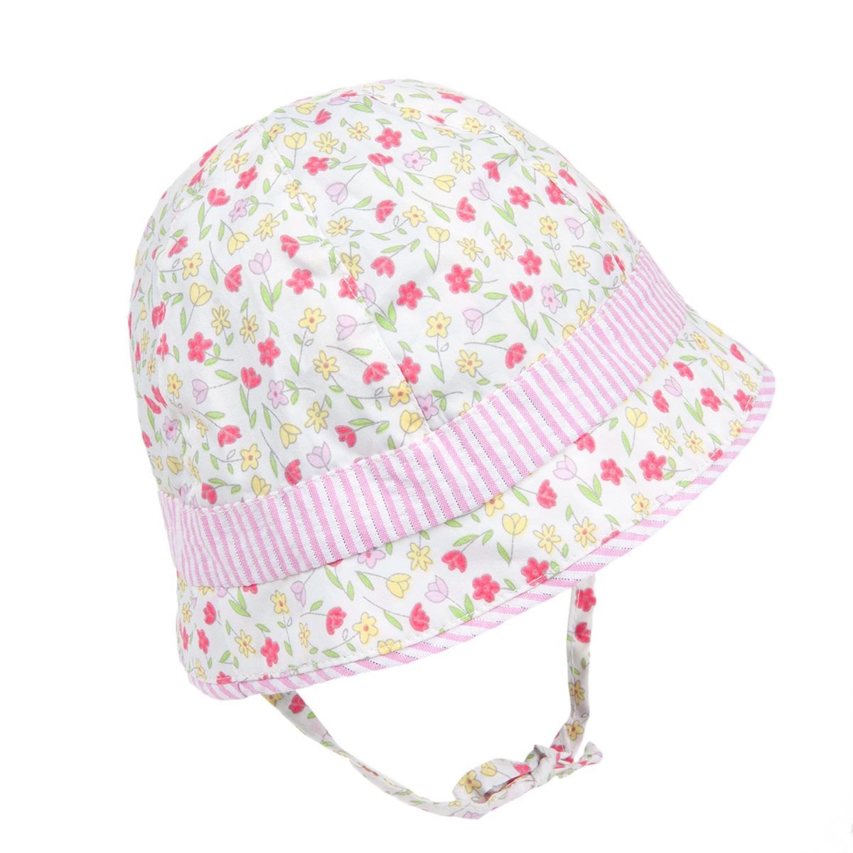 STERNTALER | Bonnet en tissu pour fille avec oreillettes et ruban � nouer