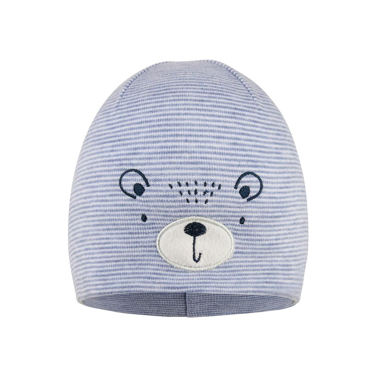 STERNTALER | Bonnet enfant ray� avec broderie sur le devant