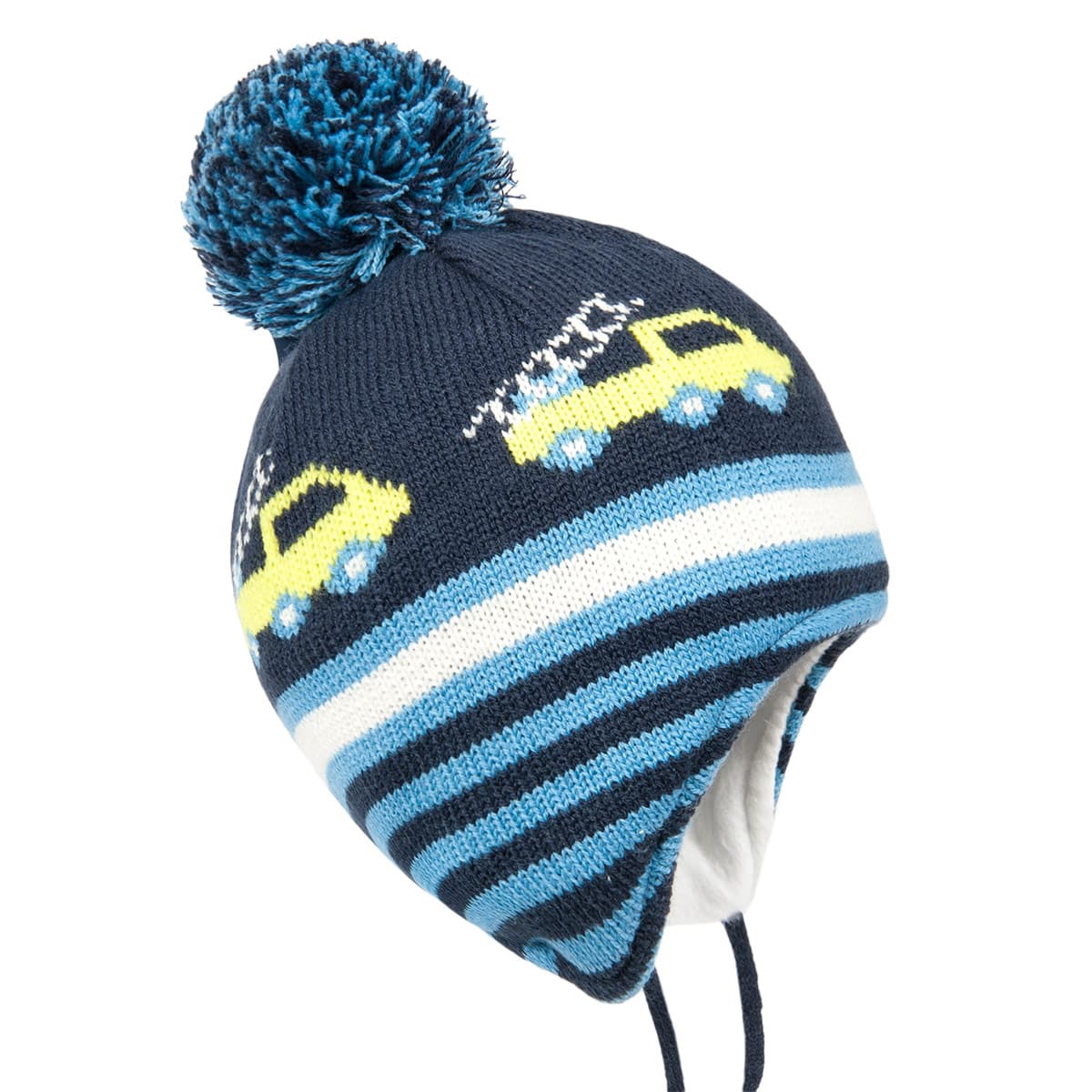 STERNTALER | Bonnet � pompon pour b�b� avec oreilles et ruban � nouer