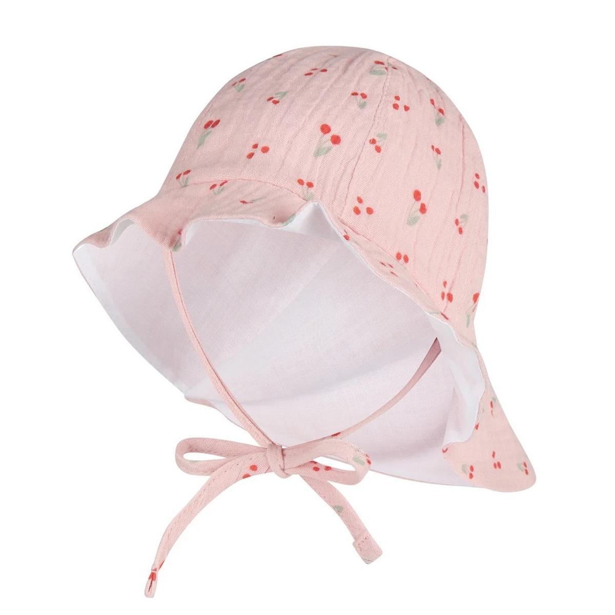 STERNTALER | Chapeau de soleil pour fille avec protection de cou et ruban � nouer