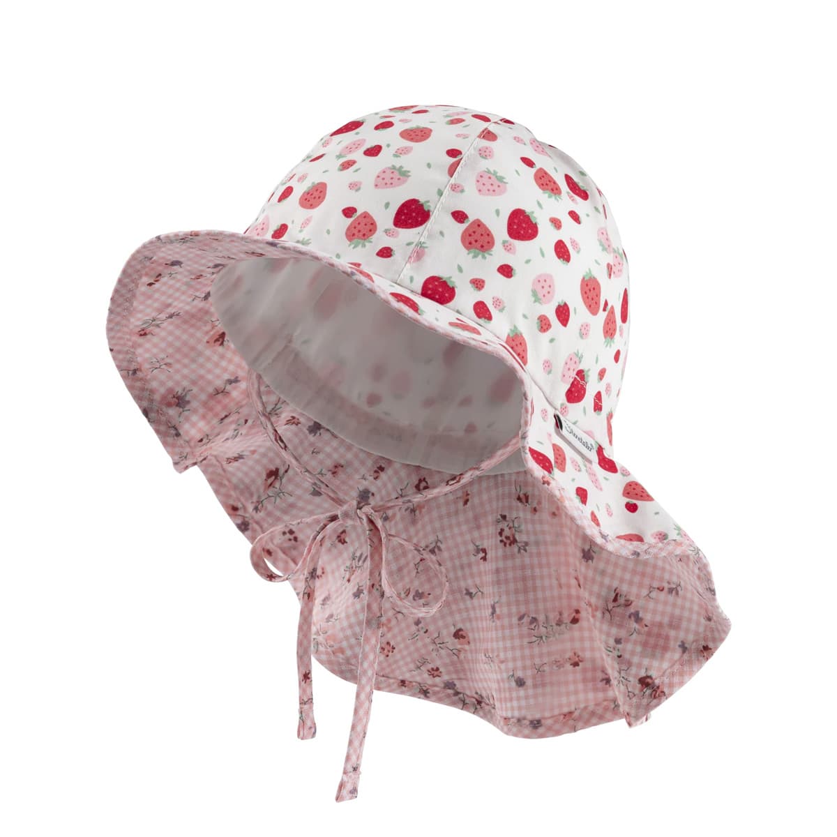STERNTALER | Chapeau de soleil pour fille avec protection du cou et lien � nouer