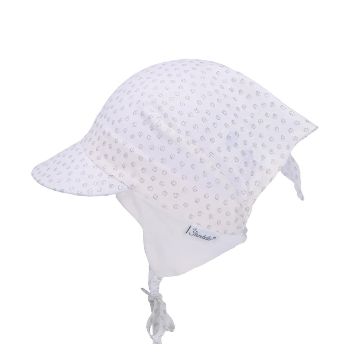 STERNTALER | Foulard enfant blanc � pois scintillants