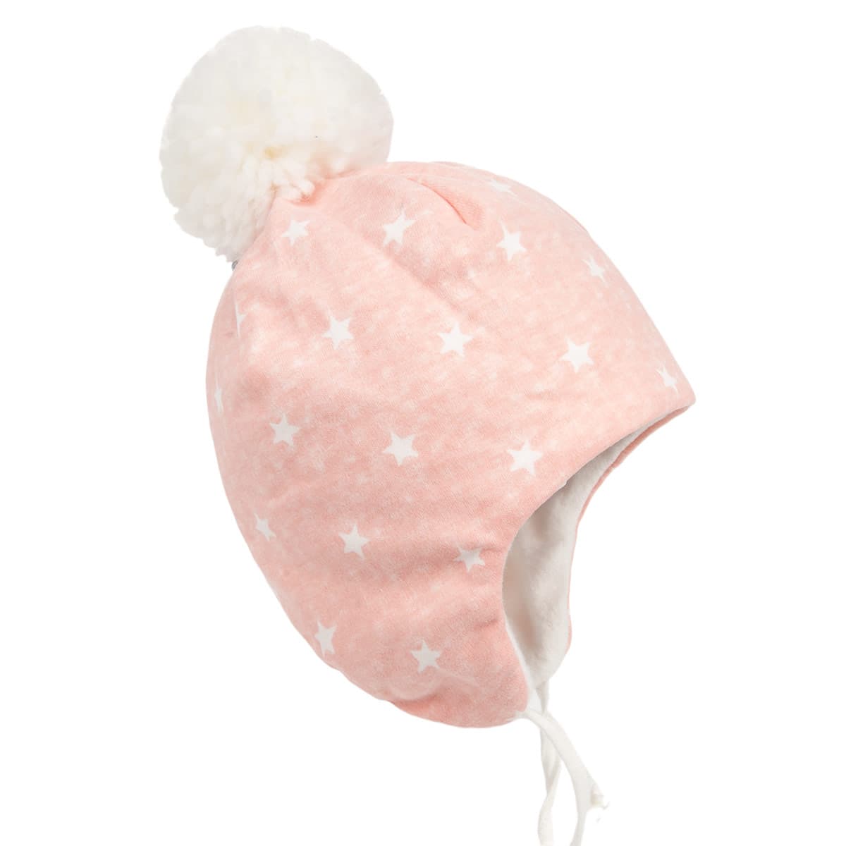 STERNTALER | bonnet b�b� avec pompon, oreillettes et lacets