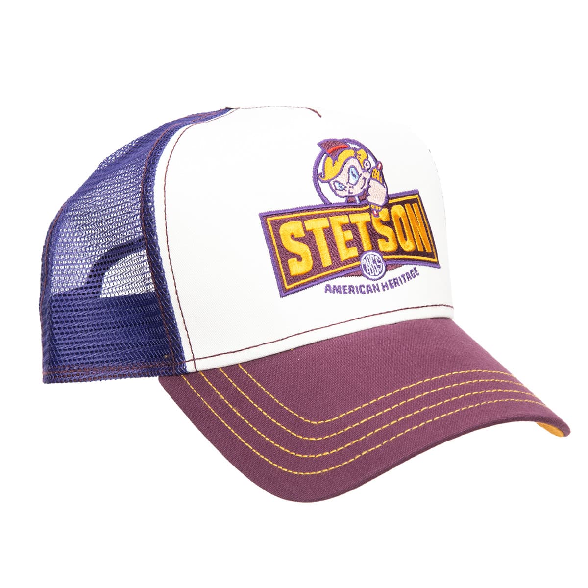 STETSON | Casquette camionneur multicolore avec motif