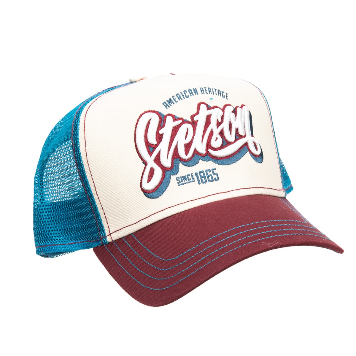 STETSON | Casquette camionneur multicolore avec motif