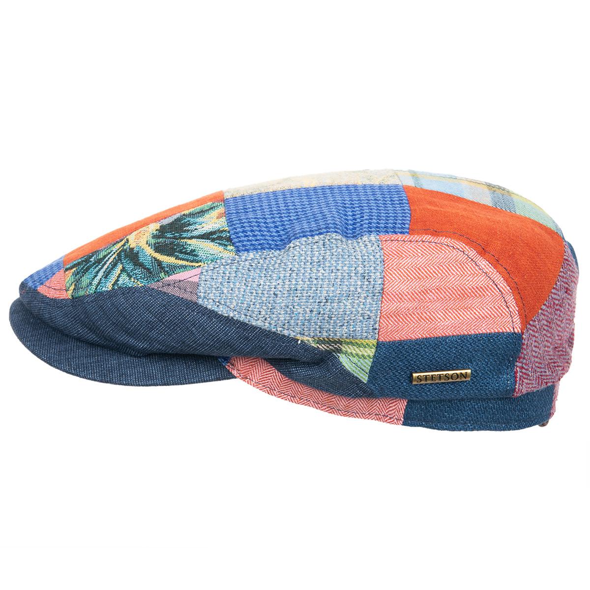 STETSON | Casquette � curseur patchwork en lin m�lang�
