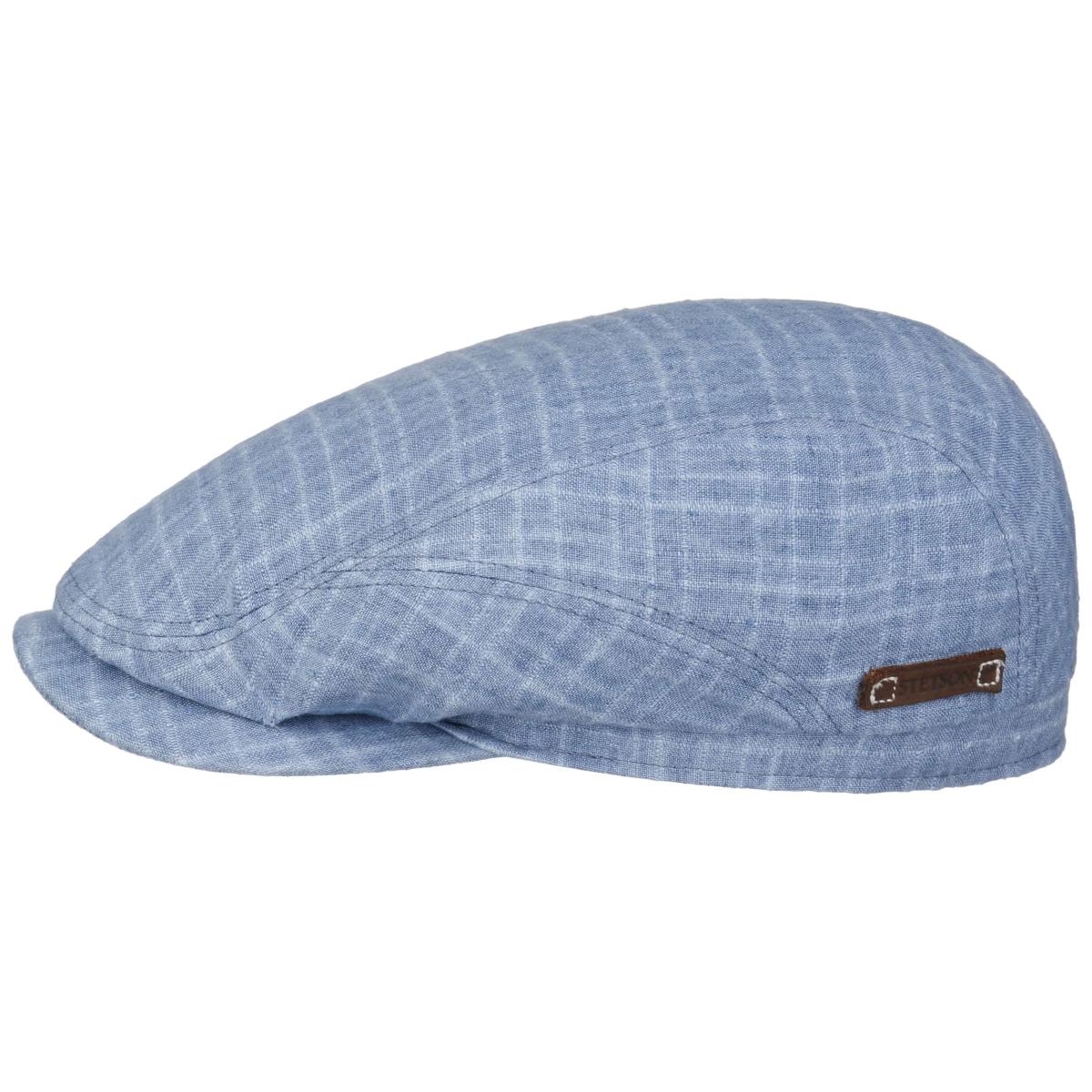 STETSON | Casquette d'�t� Driver en lin � carreaux