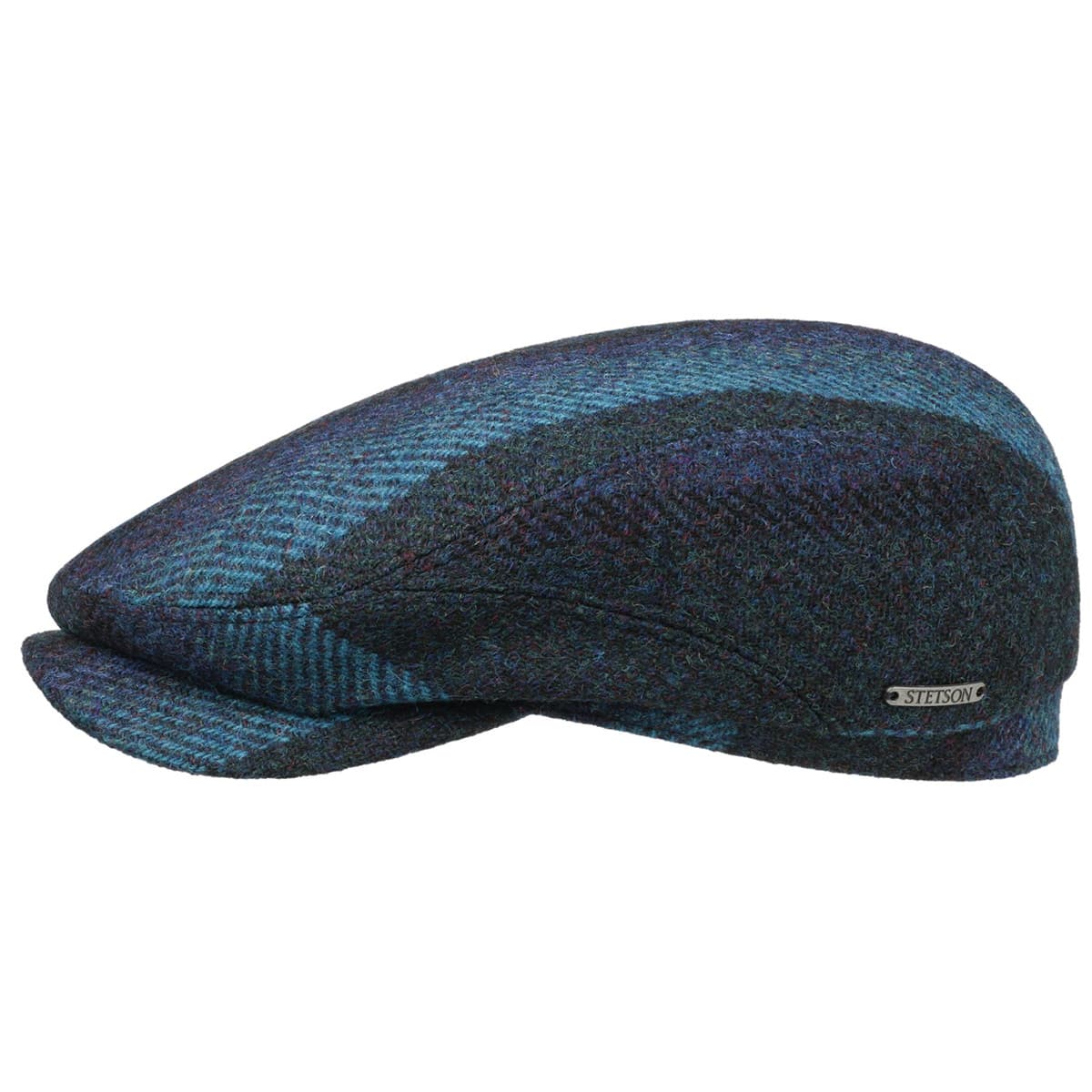 STETSON | Casquette homme Berneray Harris Tweed bleu