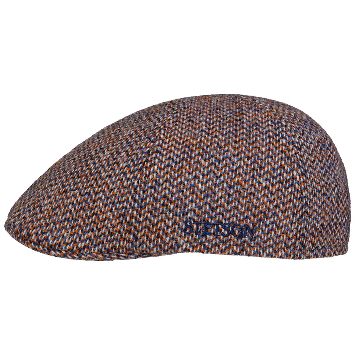 STETSON | Casquette plate Harris Tweed en pure laine vierge
