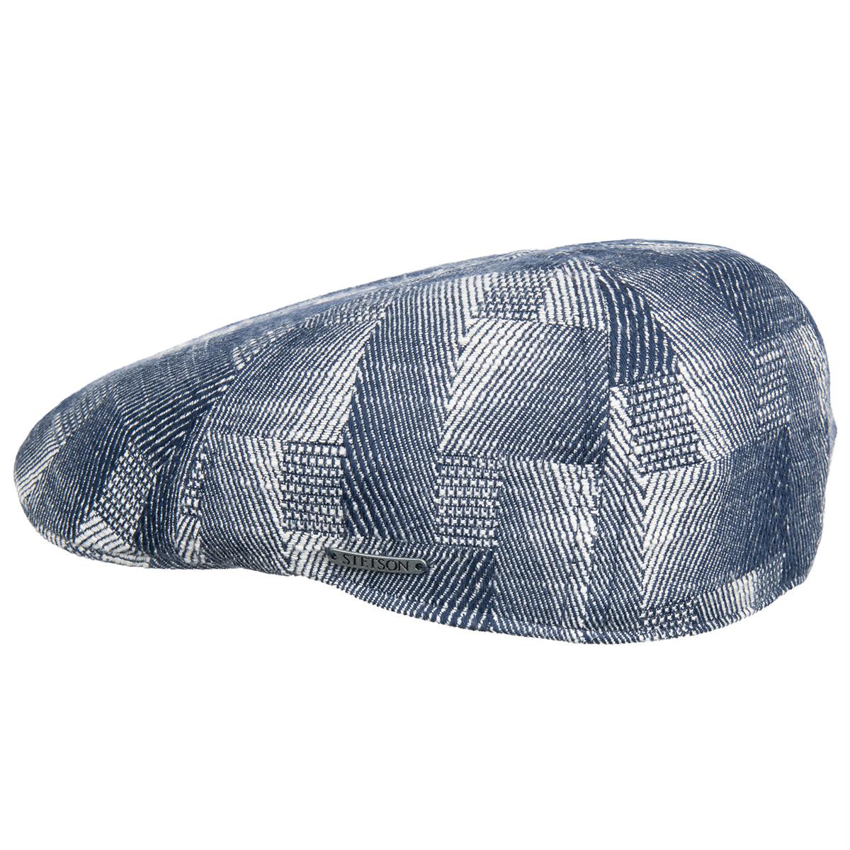 STETSON | Casquette plate pour hommes avec dessin g�om�trique 6 panneaux