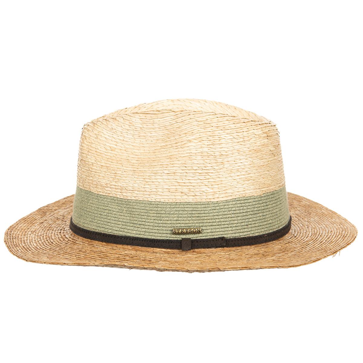 STETSON | Chapeau traveller tricolore pour hommes en paille naturelle