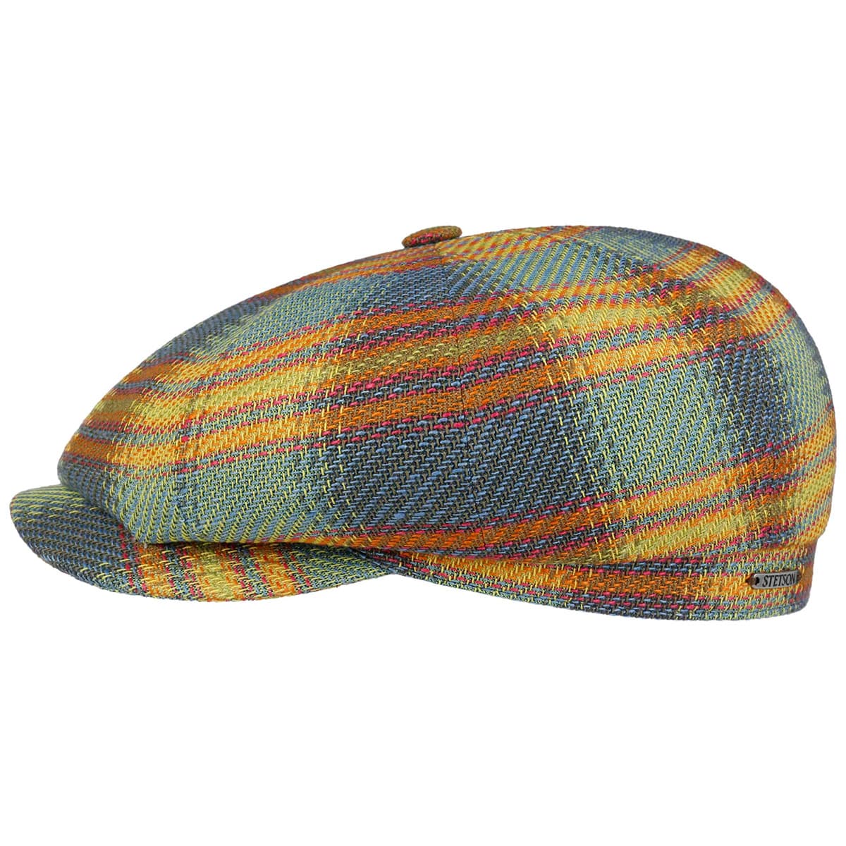 STETSON | Hatteras Casquette plate de golf � carreaux classique