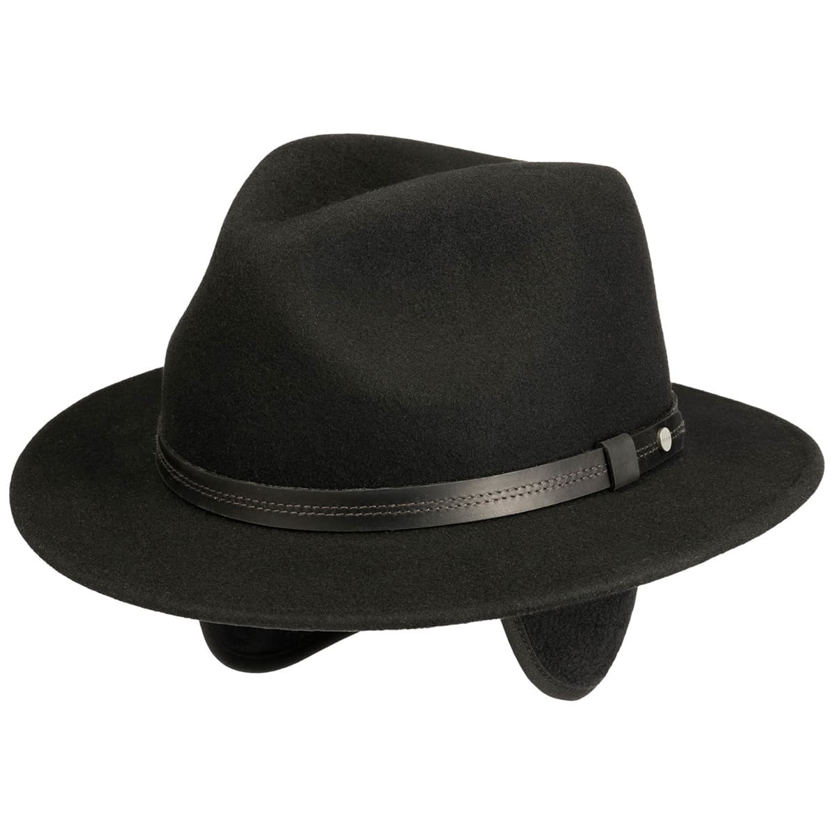 STETSON | Traveller Chapeau en laine avec oreillettes