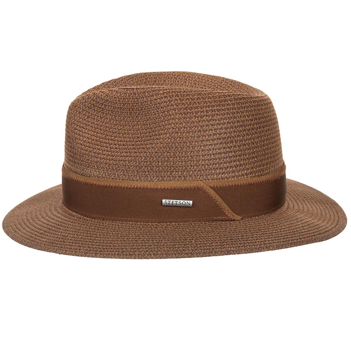 STETSON | Traveller en paille de haute qualit� en noir